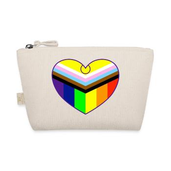 Progress Pride Flag Intersex, Heart Pride Flag - Bio-Täschchen - Natur - Vorne