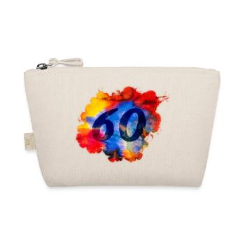 60th Birthday - Watercolor - Organic Pouch - nature - Front