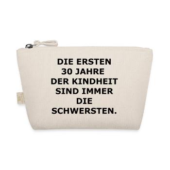 30. Geburtstag - Bio-Täschchen - Natur - Vorne