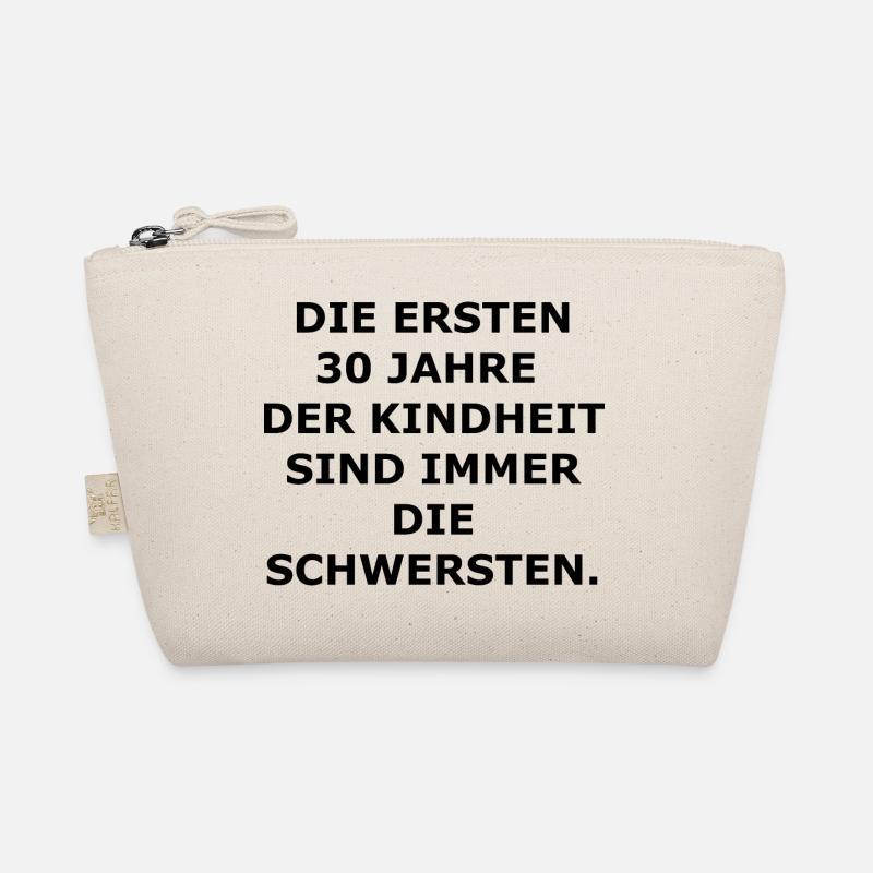 30. Geburtstag - Bio-Täschchen - Natur