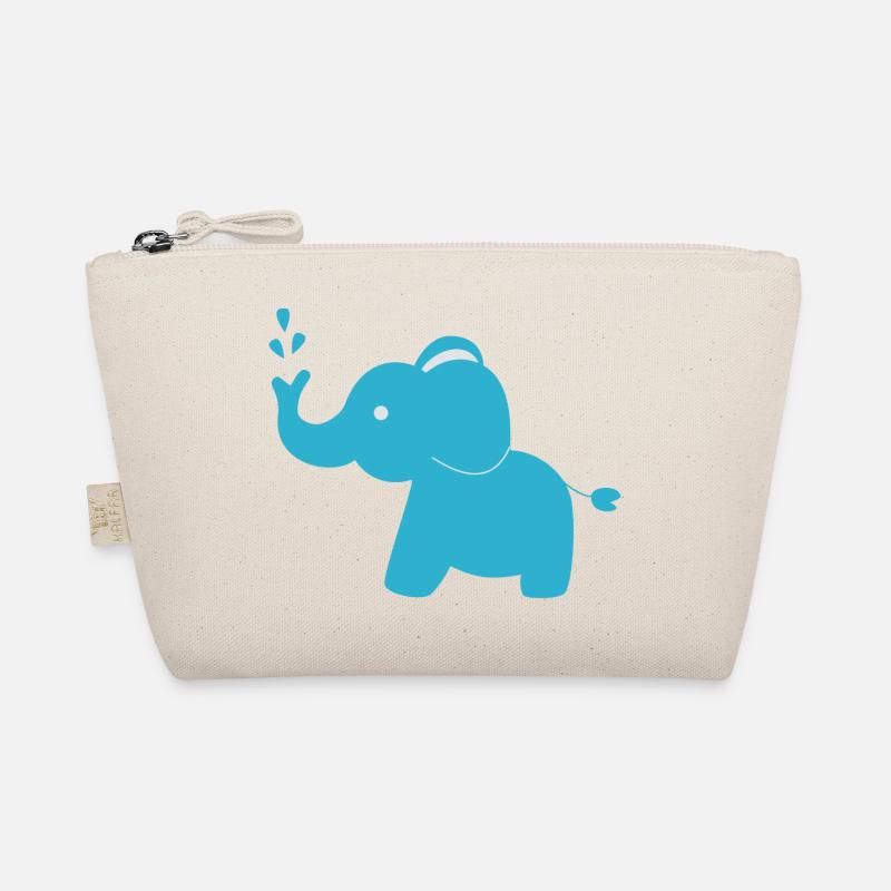 Elephant blue Organic Pouch
