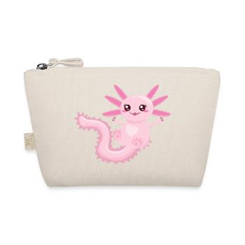 Axolotl Baby | Sweet Tailed Luch Newt - Organic Pouch - nature - Front