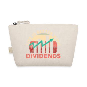 Life is Better With Dividends Shares Stock Market - Bio-Täschchen - Natur - Vorne