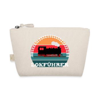 Lokführer Eisenbahn Dampflok - Bio-Täschchen - Natur - Vorne