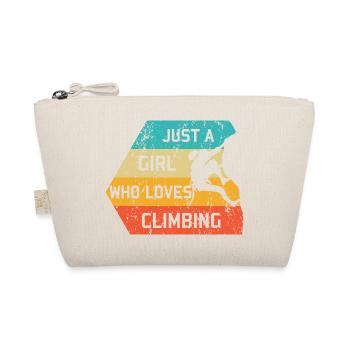 Juste une fille qui aime grimper rétro Climber - Trousse biologique - nature - Devant