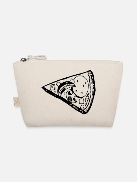 Pizza Slice Pärchen Valentinstag Essen Love - Bio-Täschchen - Natur - Vorne