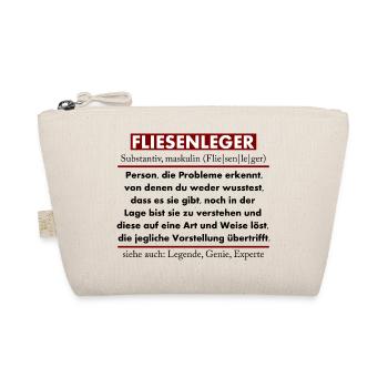 Fliesenleger - Bio-Täschchen - Natur - Vorne