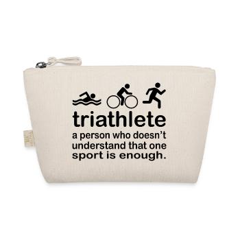 Triathlon Swim Bike Run - Organic Pouch - nature - Front