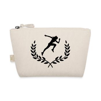 Sprinter in laurel decoration - Organic Pouch - nature - Front