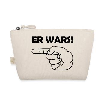 Zeigefinger Er Wars - Bio-Täschchen - Natur - Vorne