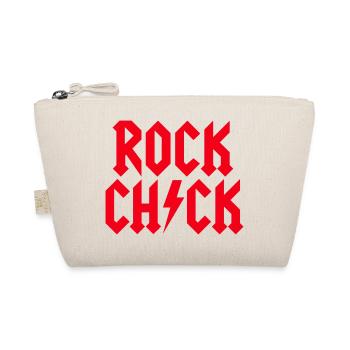 Rock Chick Hard Rock Rock Musik Mädchen Heavy Metal - Bio-Täschchen - Natur - Vorne