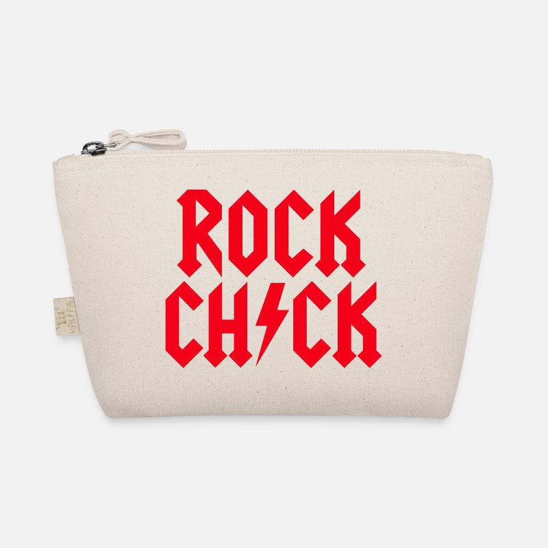 Rock Chick Hard Rock Rock Musik Mädchen Heavy Metal - Bio-Täschchen - Natur