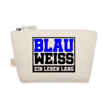Blau Weiss ein Leben Lang | Farben änderbar - Bio-Täschchen - Natur - Vorne