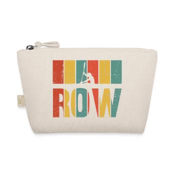Retro Graphic Kayaking Canoe Paddle Water Sports R - Bio-Täschchen - Natur - Vorne