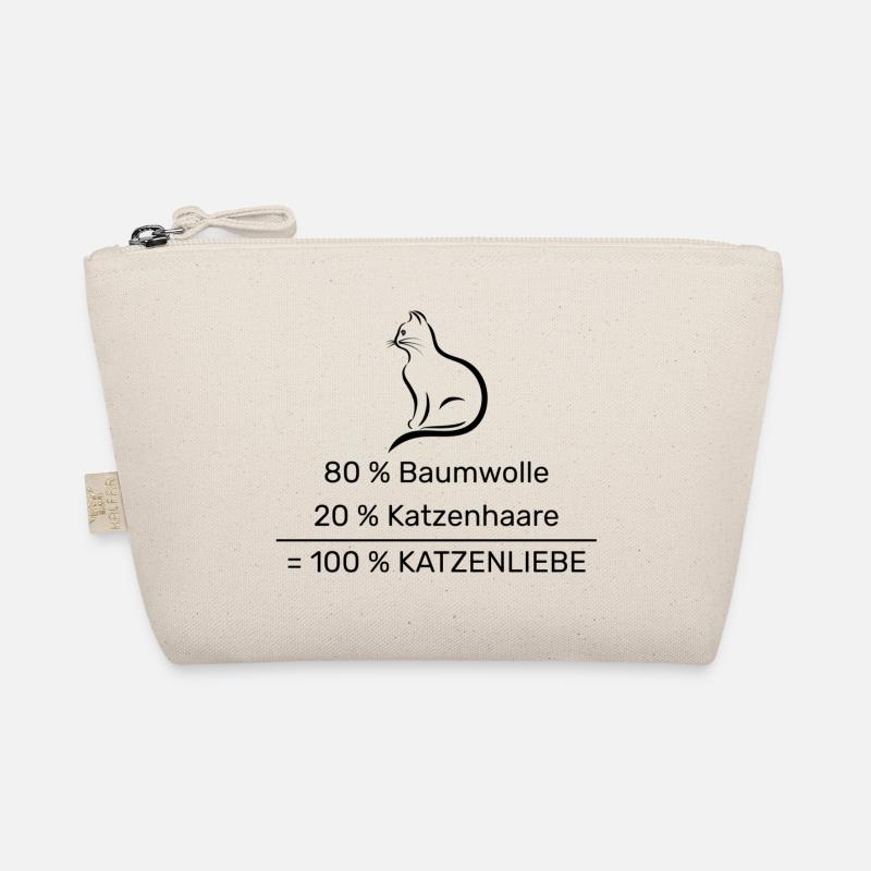 80% Baumwolle 20% Katzenhaare =100% Katzenliebe Bio-Täschchen
