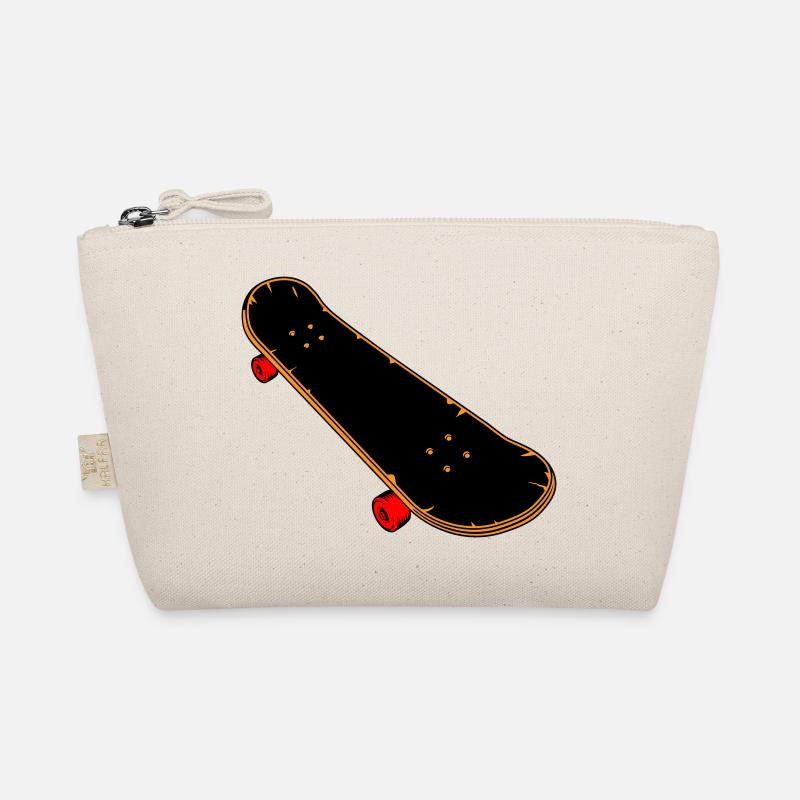 Skateboard Comic - Bio-Täschchen - Natur