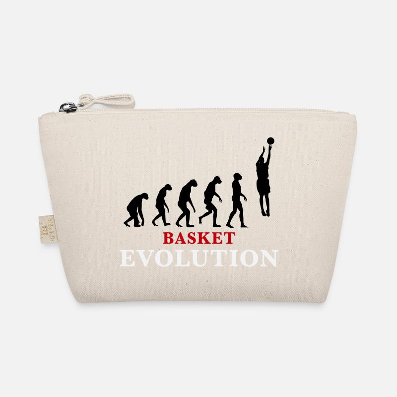 Basket Evolution Sport und Humor 3c - Bio-Täschchen - Natur