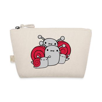 Parents Children Snails - Organic Pouch - nature - Front