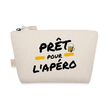Prêt pour l'apéro cadeau apéro humour - Trousse biologique - nature - Devant