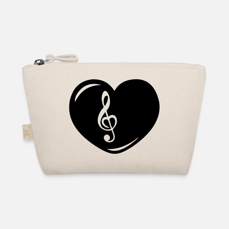 Cœur avec clé de musique Trousse biologique