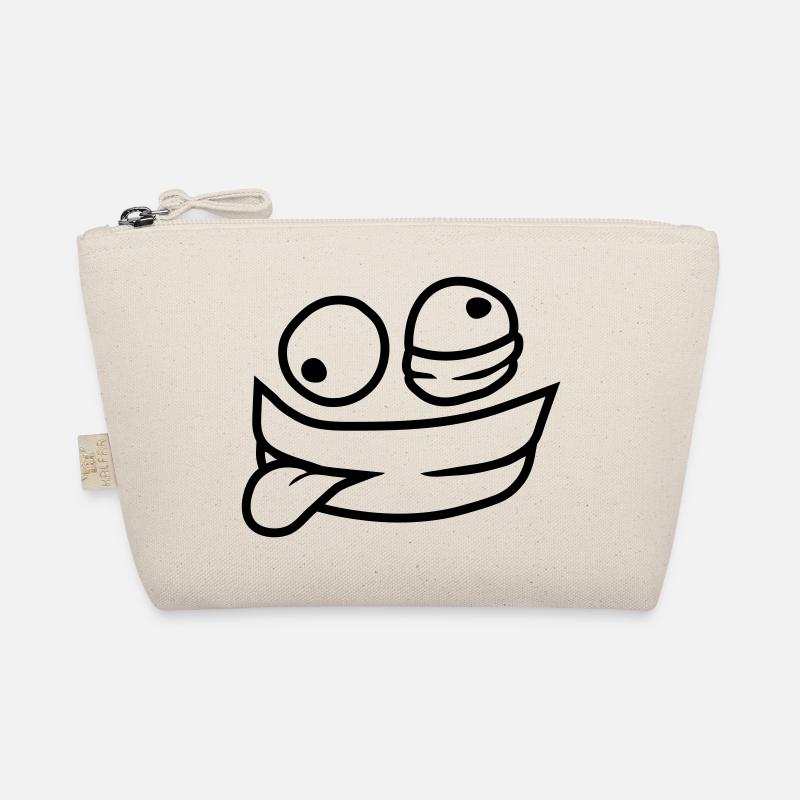 Comic Psychopath Gesicht Bio-Täschchen