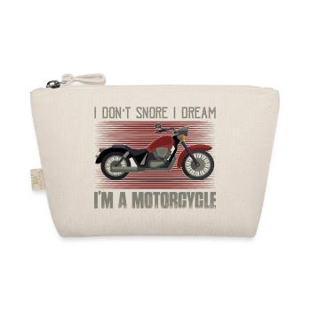 Je ne ronfle pas je rêve que je suis une motocycliste - Trousse biologique - nature - Devant