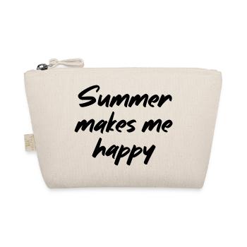 Summer makes me happy - Organic Pouch - nature - Front