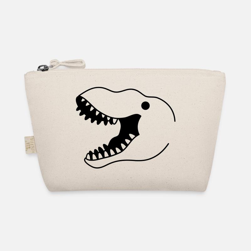 t-rex wide open mouth head only Organic Pouch