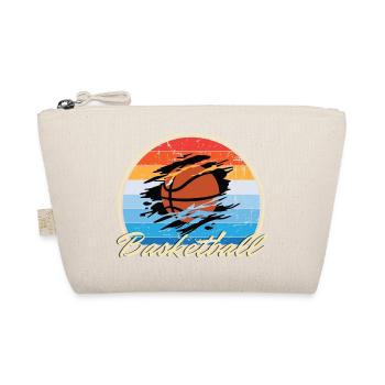 Basketball playing Basket ball vintage Geschenk - Bio-Täschchen - Natur - Vorne