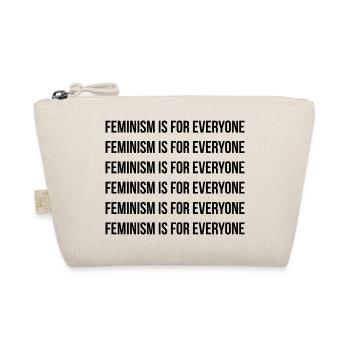 Feminism is for everyone Feminism Writing - Organic Pouch - nature - Front