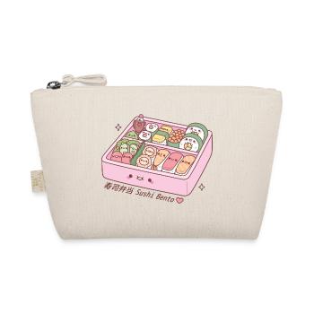 Kawaii Japanisches Bento Box Sushi - Bio-Täschchen - Natur - Vorne