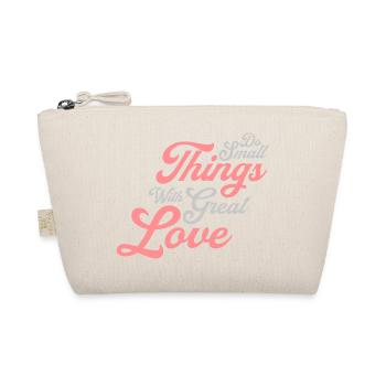 Quote do small things - Organic Pouch - nature - Front