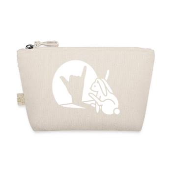 Rabbit Hand Shadow Call You! Telephone Mobile Phone - Organic Pouch - nature - Front