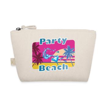 Cool party shirt summer beach vacation gift - Organic Pouch - nature - Front