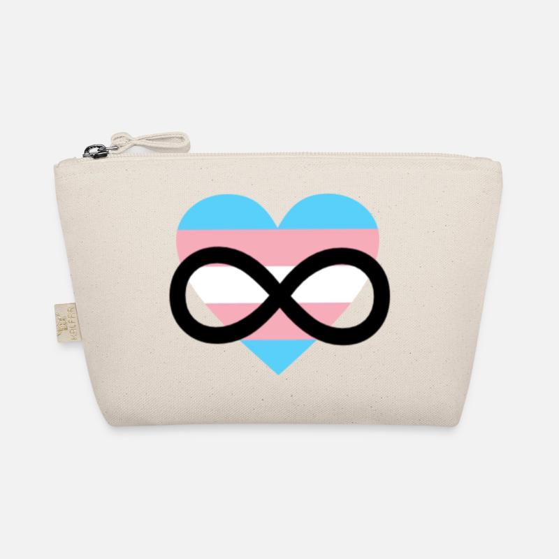 Trans Transgender Polyamory LGBTQ Pride - Bio-Täschchen - Natur