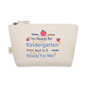 Ich bin bereit für den Kindergarten Ich bin bereit - Bio-Täschchen - Natur - Vorne