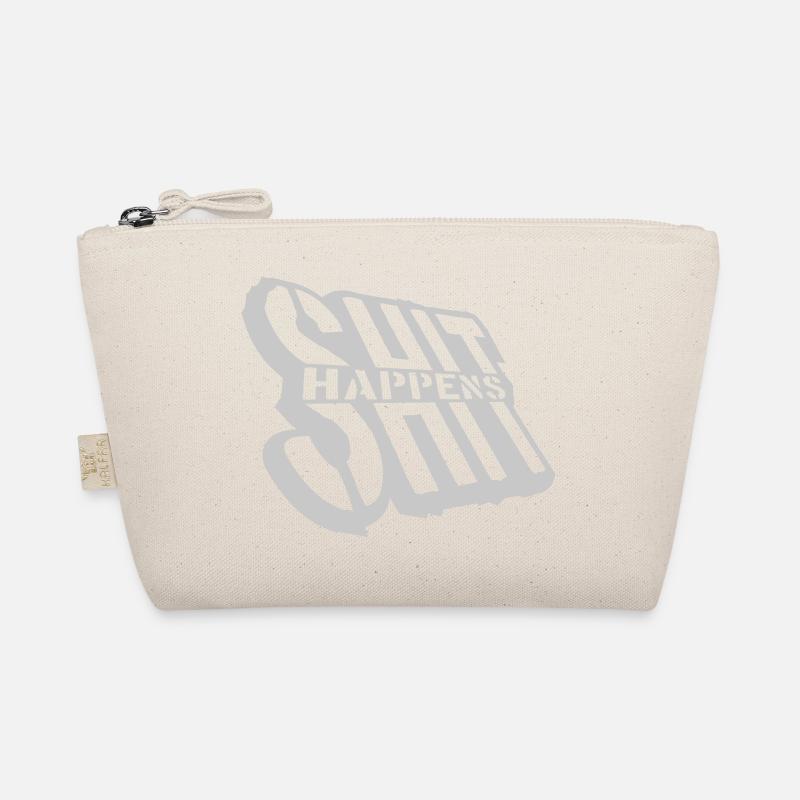 Joke Shit happens Humor Organic Pouch