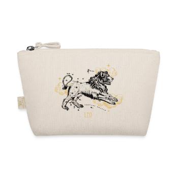 Leo Celestial Map Black & Gold - Organic Pouch - nature - Front