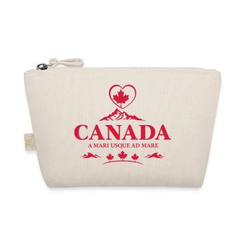 Canada Vancouver Montreal Toronto Maple Leaf Heart - Organic Pouch - nature - Front