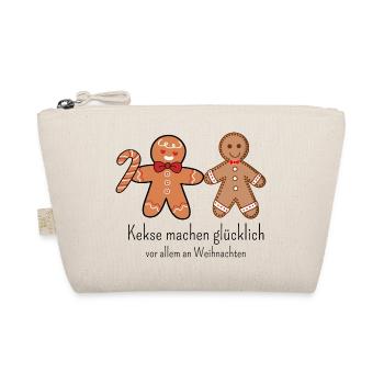 Kekse machen glücklich - Bio-Täschchen - Natur - Vorne