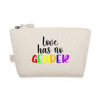 Love Has No Gender LGBTQ Gay Pride Rainbow - Organic Pouch - nature - Front