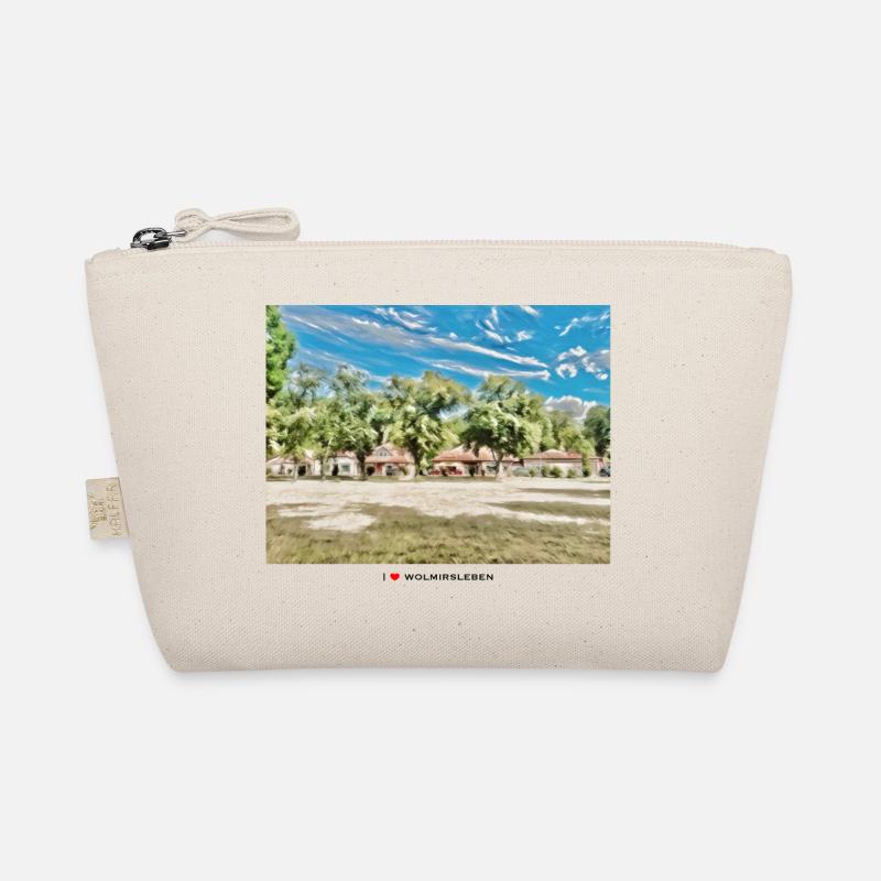 Ladenzeile Wolmirsleben heller Stoff Bio-Täschchen