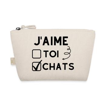 j'aime les chats - Trousse biologique - nature - Devant