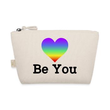 Be You Gay Pride Lgbtq Rainbow Transgender Bisexua - Bio-Täschchen - Natur - Vorne