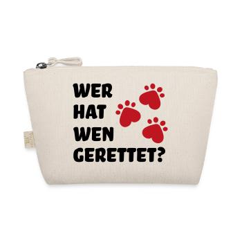 Tierschutz Hund - Bio-Täschchen - Natur - Vorne