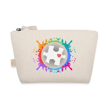 Autism Struggle Education Autistic Autistic Puzzle - Organic Pouch - nature - Front