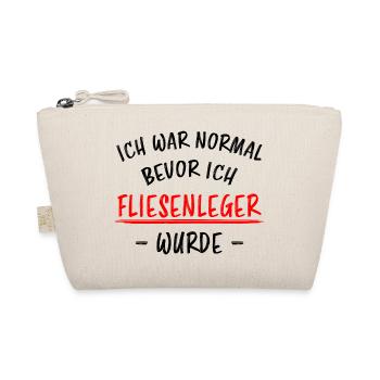 Fliesenleger Lustig Spruch Job Bodenleger Geschenk - Bio-Täschchen - Natur - Vorne