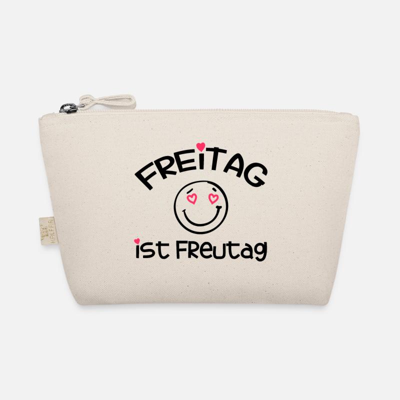 Sprüche für die Arbeit - Freitag ist Freutag - Bio-Täschchen - Natur