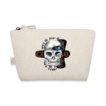 skull butterfly blue controversy - Organic Pouch - nature - Front