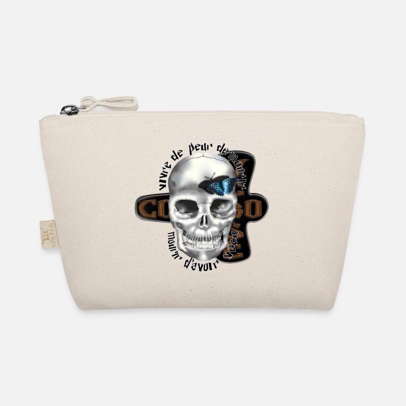 skull butterfly blue controversy Organic Pouch